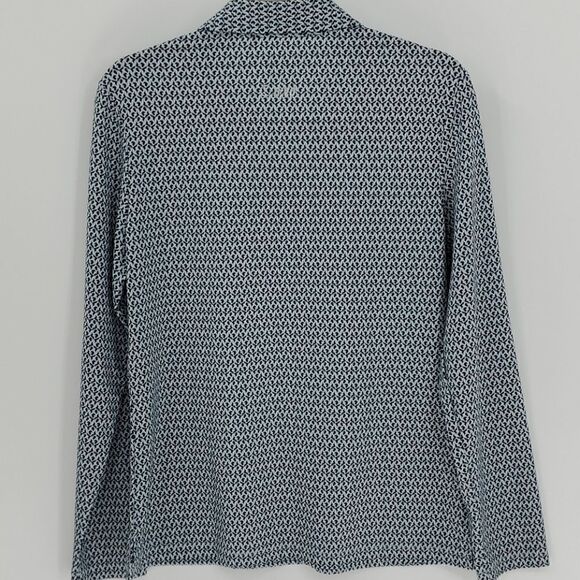 NVO athletic top. Long sleeves. Medium. Henley style. Geometric print. - Picture 6 of 9